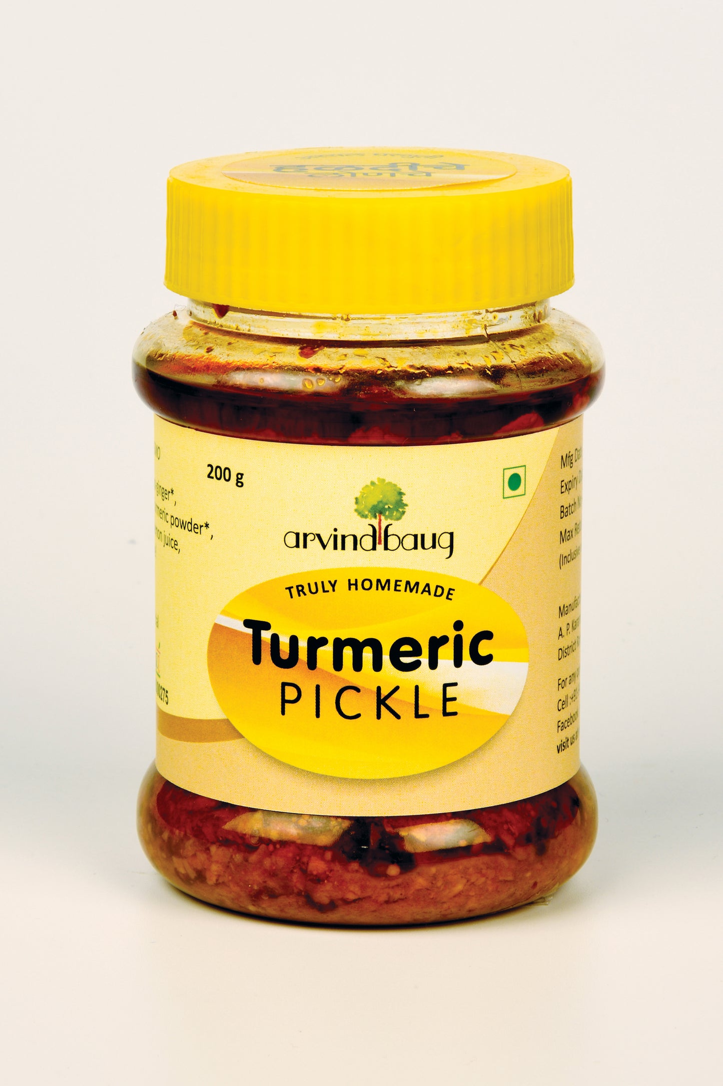 Turmeric Pickle Without Green Peppercorns